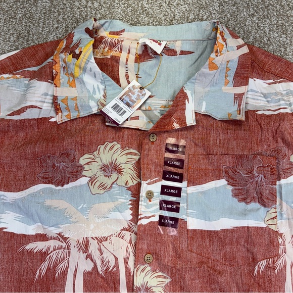 NWT Barefoot In Paradise Hawaiian Shirt men’s size XL Short Sleeve - Picture 3 of 16